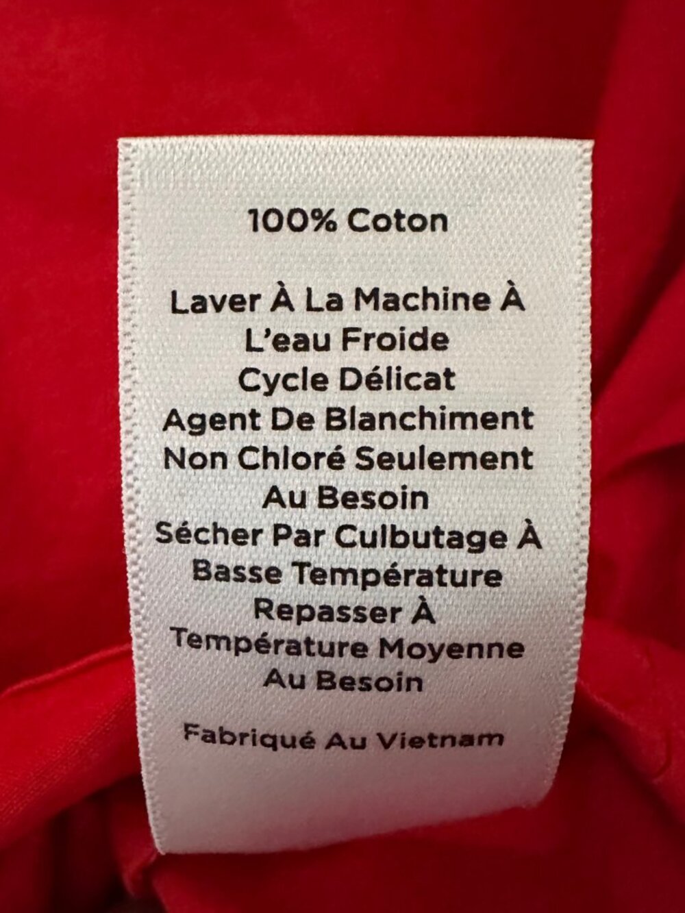 Talbots Red Poplin Ruffle Popover Extra-Large Petite XLP - Picture 7 of 7